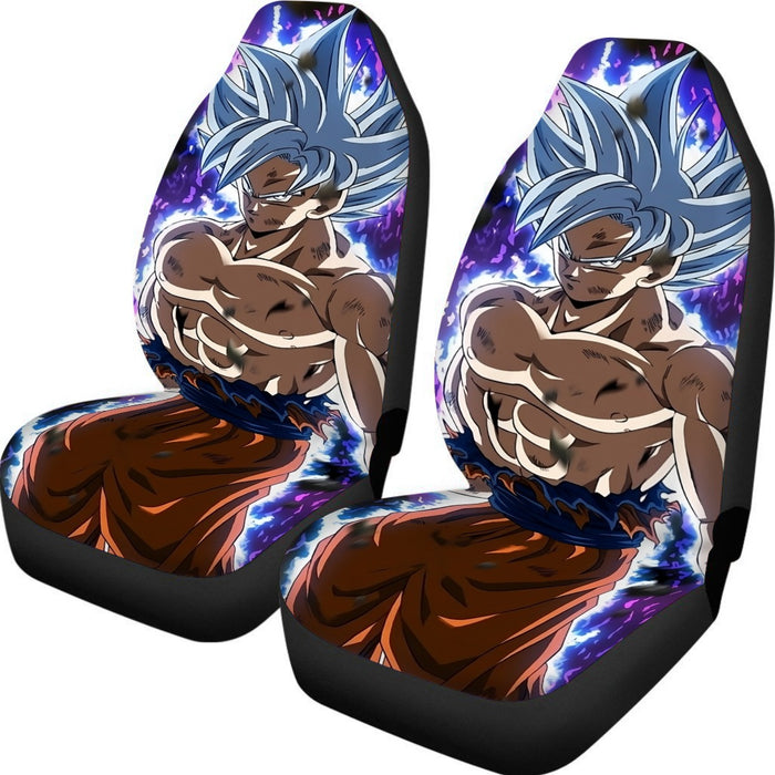 Dragon Ball Goku Ultra Instinct Power Up Vibrant 3D Car Seat Cover