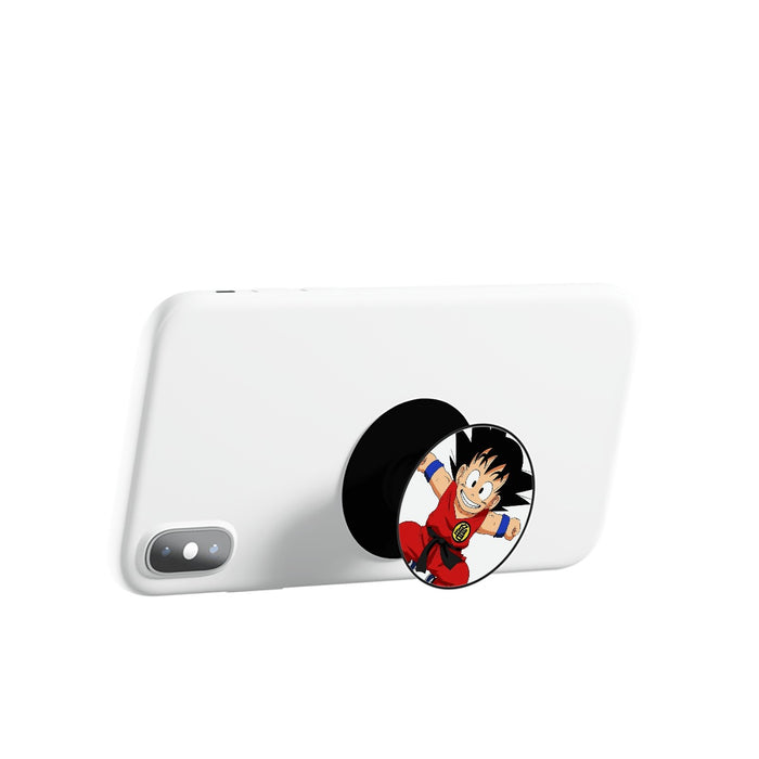 DBZ Jumping Kid Goku In His Training Suit Airbag mobile phone holder