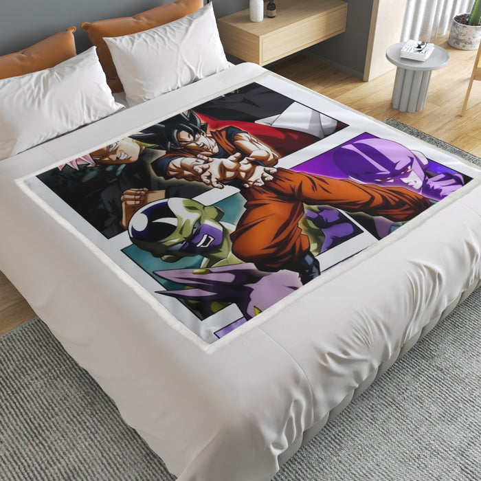Goku Black Kamehameha Dragon Ball Z Household Warm Blanket