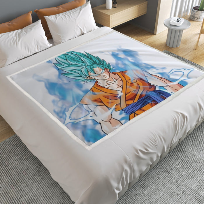 Dragon Ball Super SSGSS Goku Household Warm Blanket