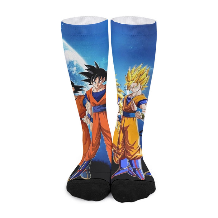 Dragon Ball Z Cool Goku Super Saiyan Transformation Socks