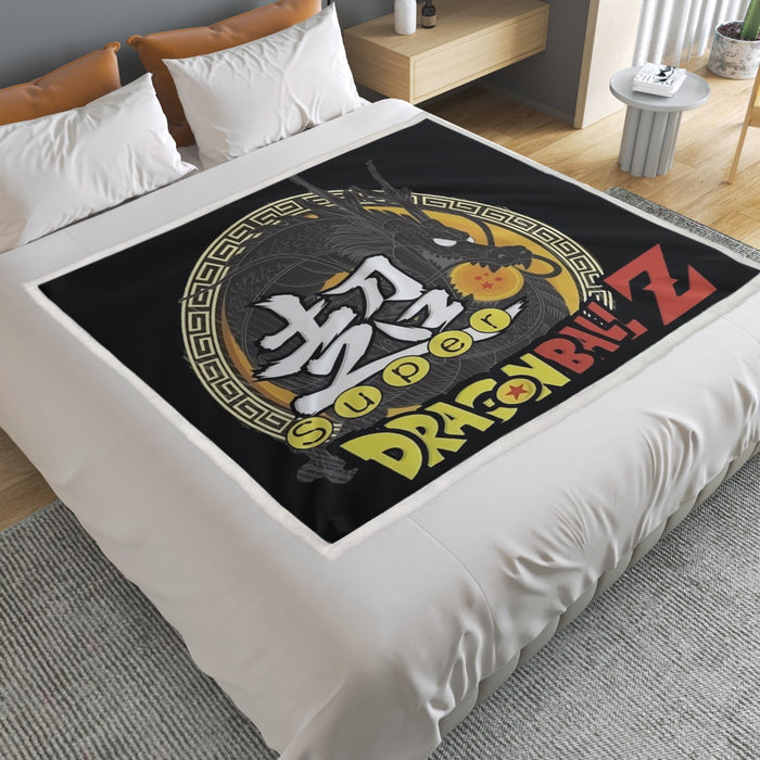 Dragon Ball Z Super Kanji Epic Dragon Spirit Shenron Household Warm Blanket