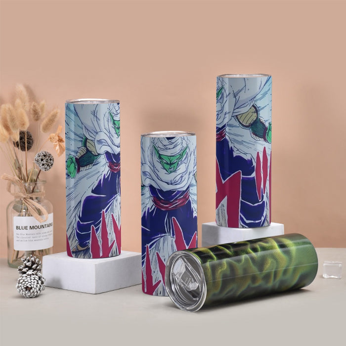 DBZ Evil King Piccolo Release Power Final Battle Fashion Tumbler with twinkle surface