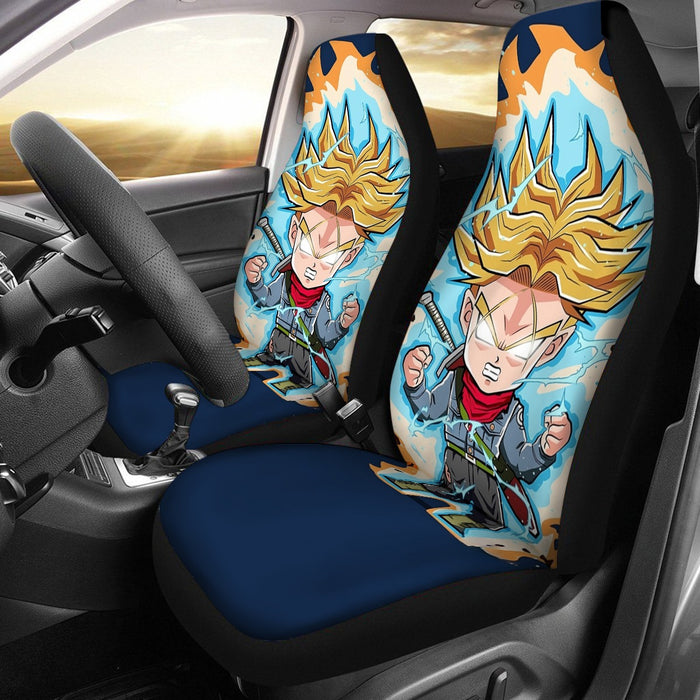 Dragon Ball Future Trunks Saga Super Saiyan Chibi Design  Car Seat Cover