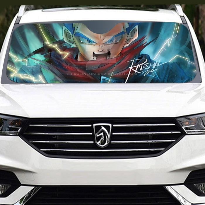 Dragon Ball Super Future Trunks Rage Windshield Sunshade