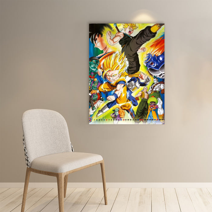 Dragon Ball Gohan Kid Super Saiyan Villain Vibrant Color Design Paper poster