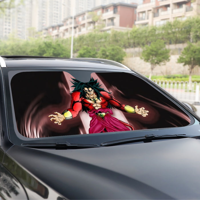 Dragon Ball Z Legendary Super Saiyan Broly 4 Dope Aura Windshield Sunshade