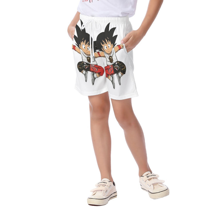 Supreme Goku Dragon Ball Z Kid's Beach Shorts