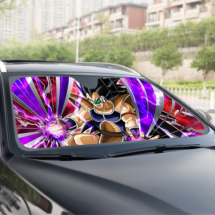 Dragon Ball Z Vibrant Saiyan Raditz Radiant Light Windshield Sunshade