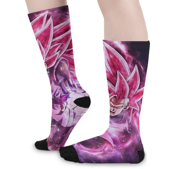 Dragon Ball Black Goku Rose 3 Ultra Instinct Epic 3D Socks