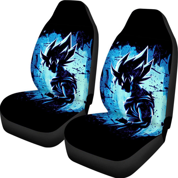 Awesome Goku Blue Design Dragon Ball Z Car Seat Cover