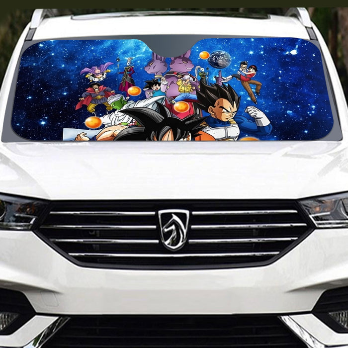 Dragon Ball Super Destruction Gods Goku Vegeta Windshield Sunshade