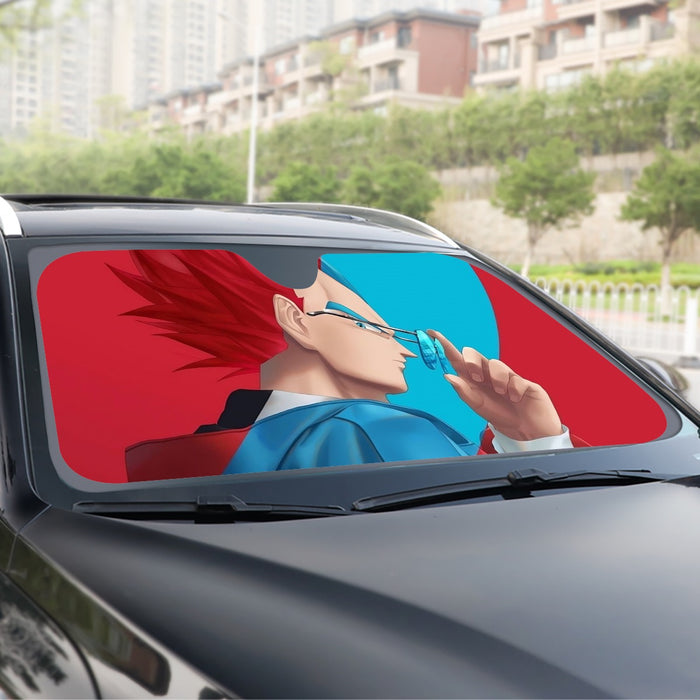 Cool Vegeta Businessman Design Dragon Ball Z Windshield Sunshade