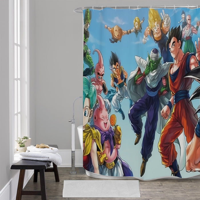 Dragon Ball Z Characters Shower Curtains