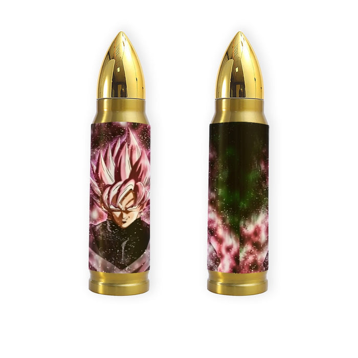 Dragon Ball Z Super Saiyan Goku Black Rose Pink Tumbler