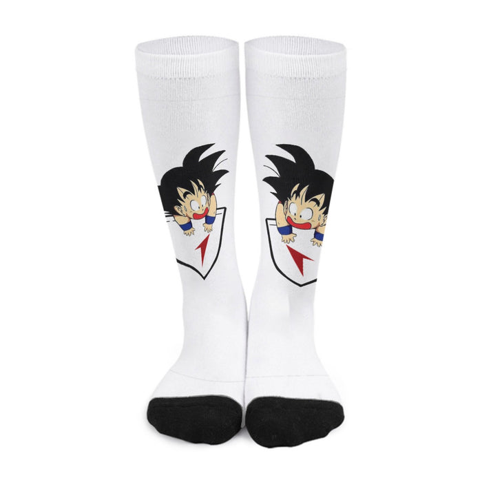 Dragon Ball Kid Goku Coming Out Of Pocket Socks