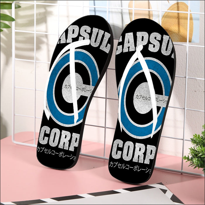 Capsule Corp Baseball Flip Flops