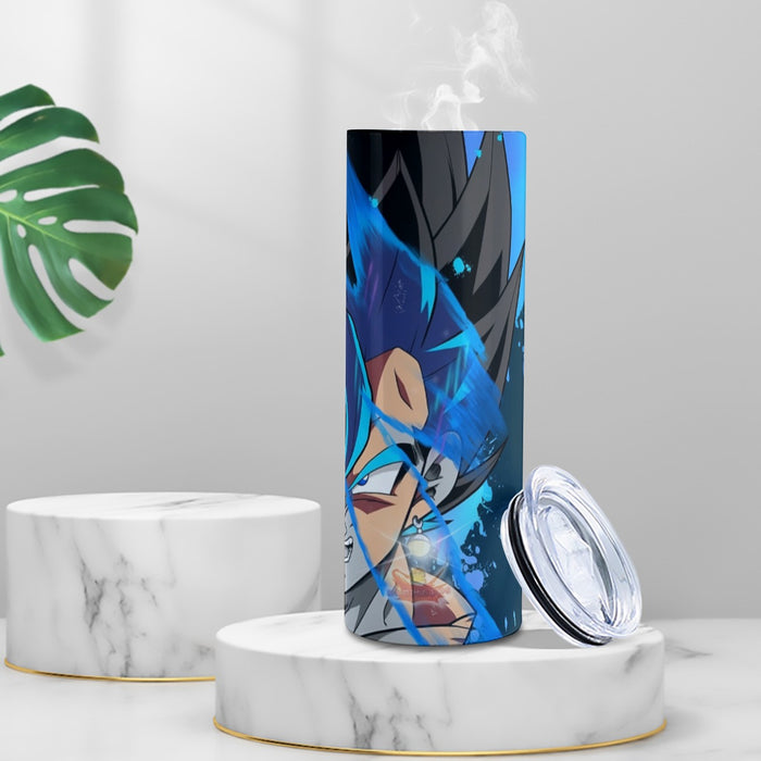Dragon Ball Z SSJ Goku Painted Tumbler with twinkle surface