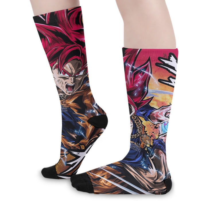 Goku Super Saiyan God Socks