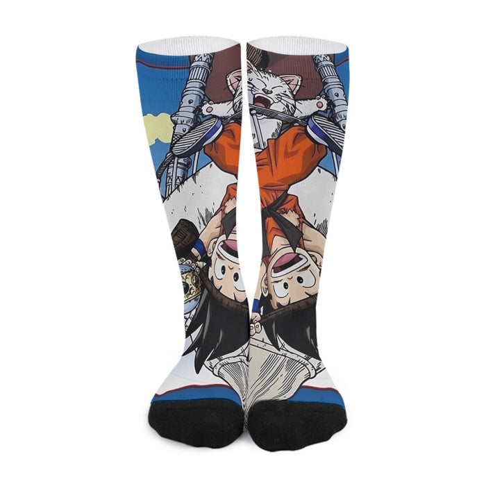 The Naughty Kid Goku and Korin Wise Cat Dragonball Socks