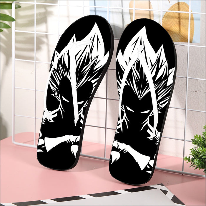 Dragon Ball Z Bad-Ass King Vegeta Graphic Flip Flops