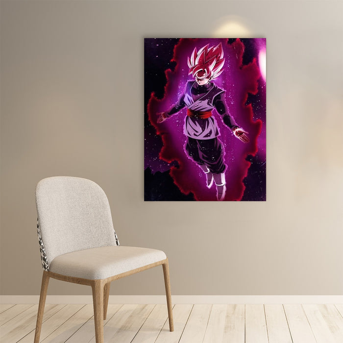 Dragon Ball Black Goku Rose 2 Ultra Instinct Dope 3D Paper poster