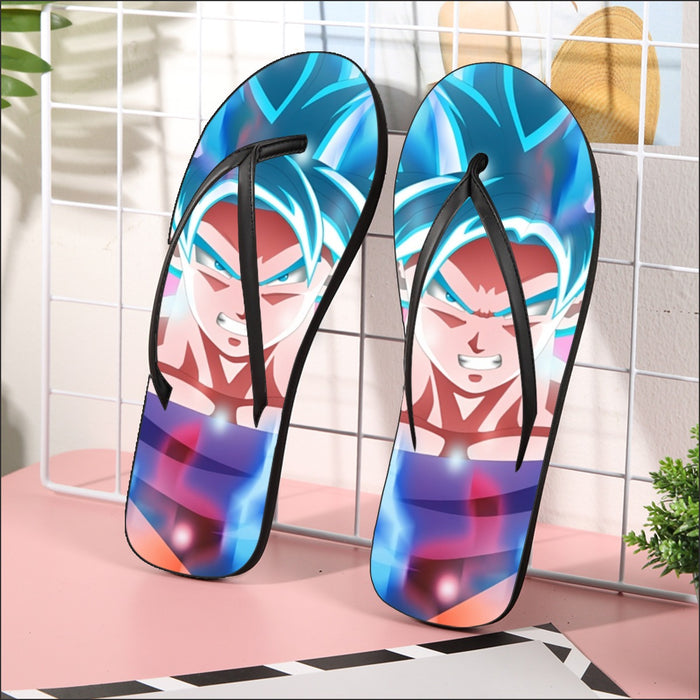 Dragon Ball Super Saiyan Blue Goku  Flip Flops