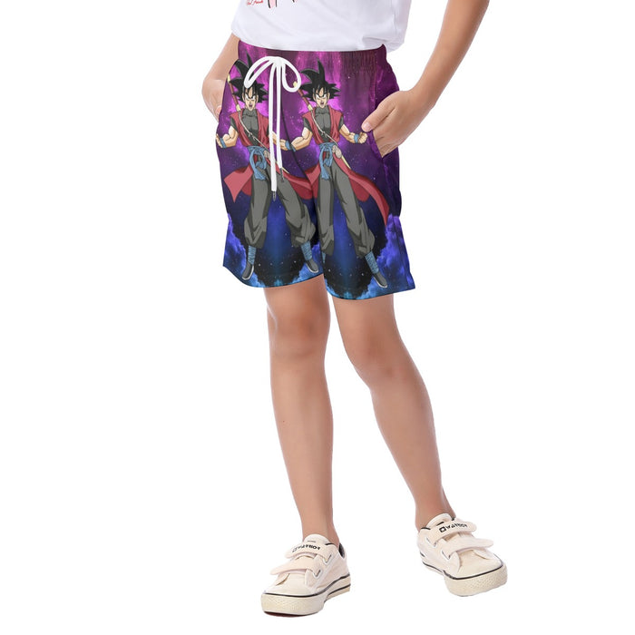 Dragon Ball Super Goku Black Future Saiyan Cool Casual  Kid's Beach Shorts