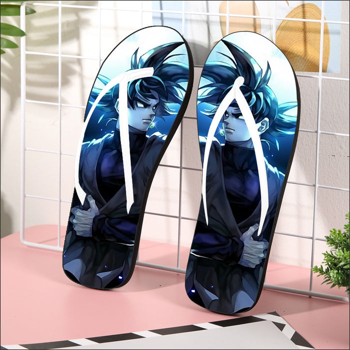 Dragon Ball Super Goku Black Cool Night Blue Sea Flip Flops