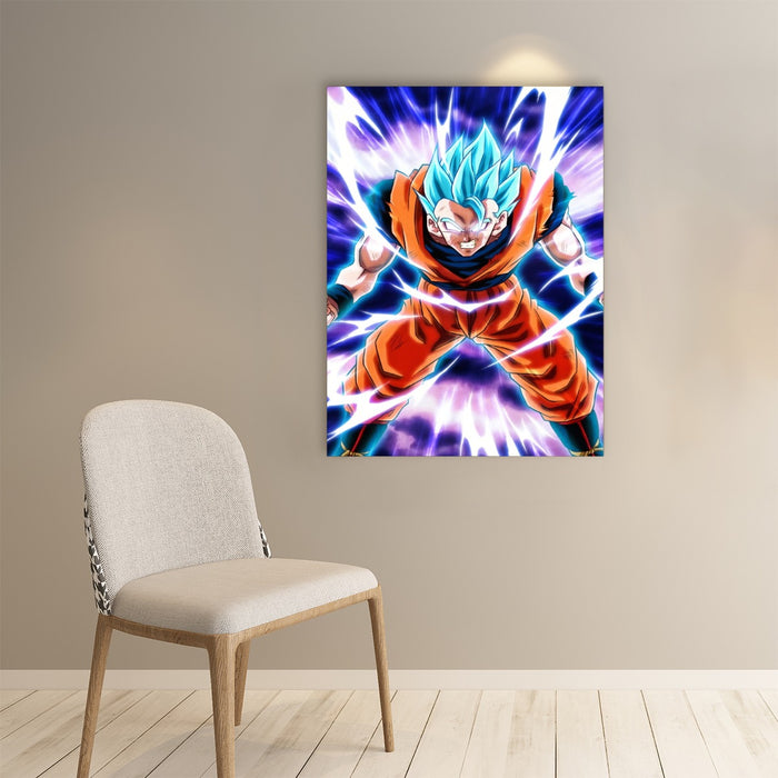 Dragon Ball Goku Blue Super Saiyan Epic Rage Casual Paper poster