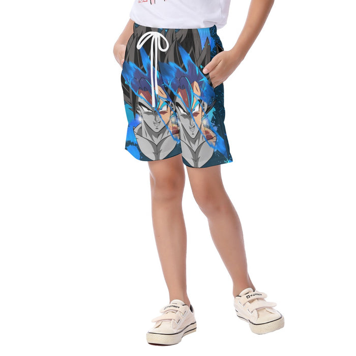 Dragon Ball Z SSJ Goku Painted Kid's Beach Shorts