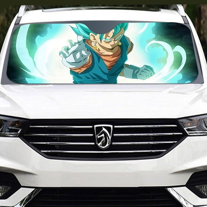 Dragon Ball Vegito Potara Fusion Dope 3D Full Print Windshield Sunshade