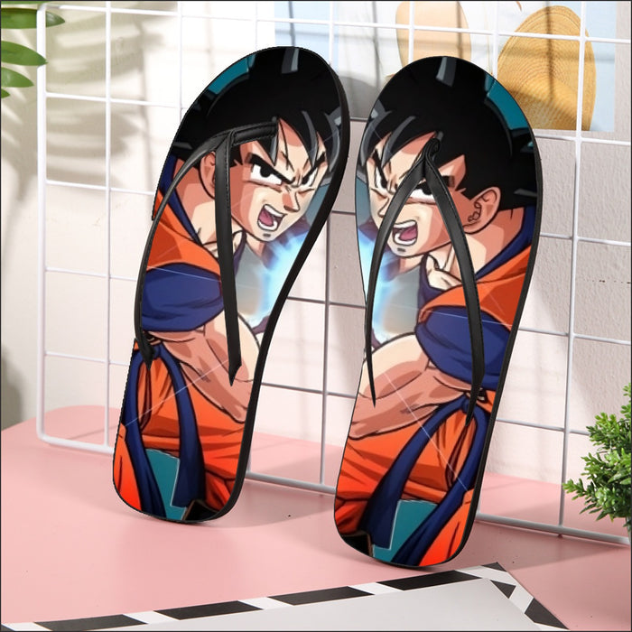 Goku Kamehameha Flip Flops