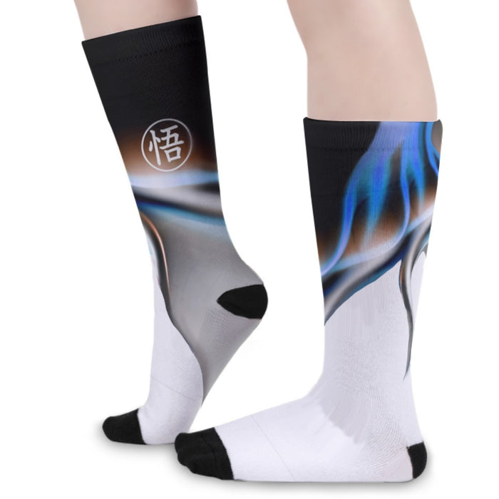 Goku Mastered Ultra Instinct Fire Socks