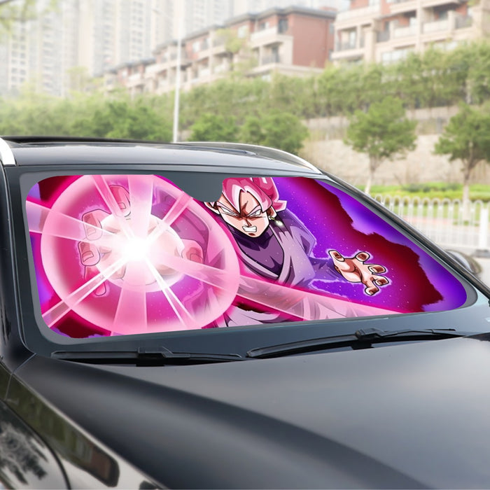 Goku Black Zamasu Super Saiyan Rose Powerful Aura Skills Dope Windshield Sunshade