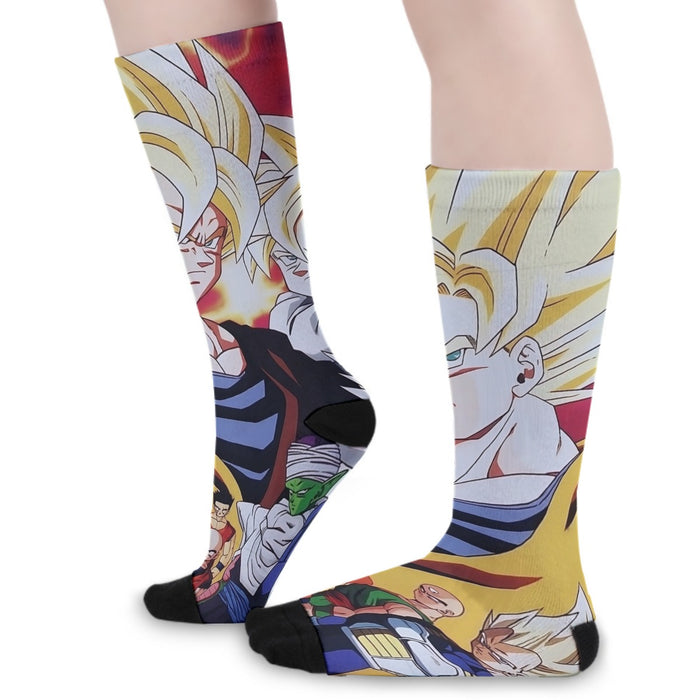 Dragon Ball Z Angry Super Saiyan Fighters Socks