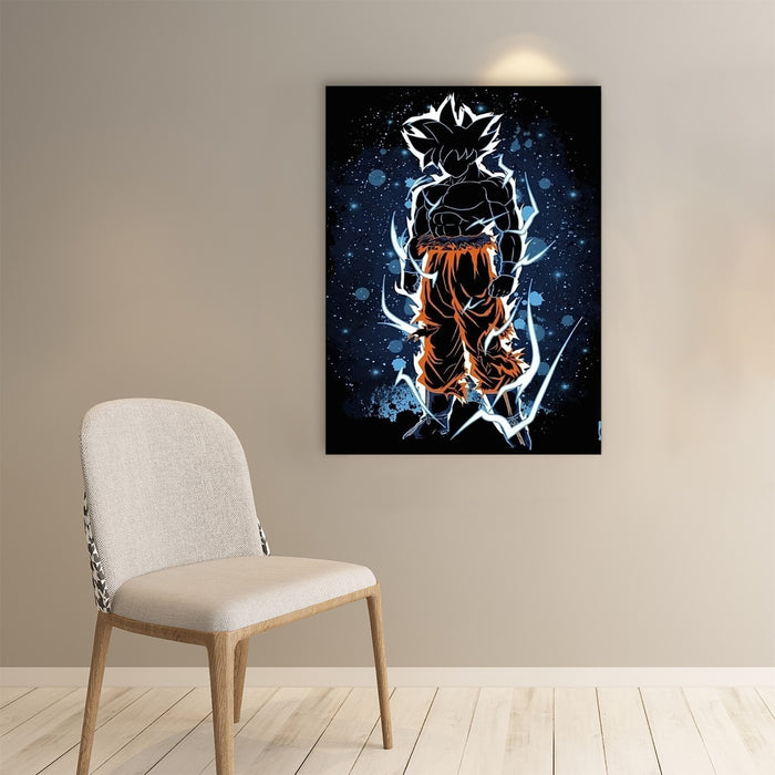 Dragon Ball Z Goku Ultra Instinct Shadow Paper poster