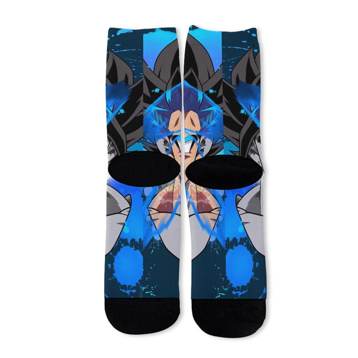 Dragon Ball Z SSJ Goku Painted Socks