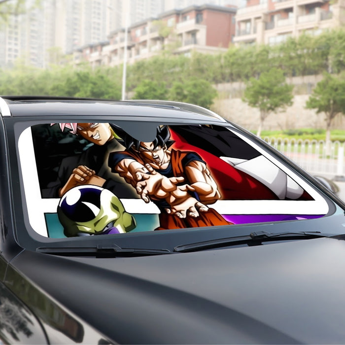 Goku Black Kamehameha Dragon Ball Z Windshield Sunshade