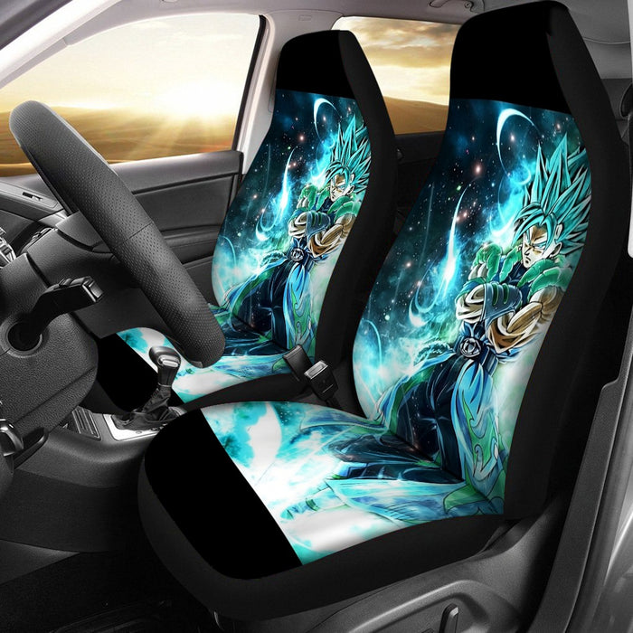 DBZ Gogito 2 Blue SS Kaioken Car Seat Cover