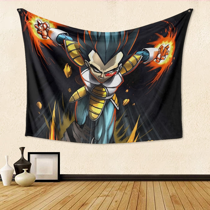 Dragon Ball Armored Vegeta Double Galick Cannon Dope Tapestry