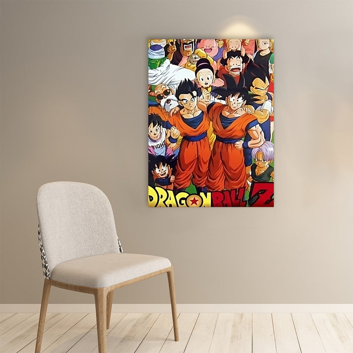 Dragon Ball Z Dragon Ball Characters Happiness Design Paper poster