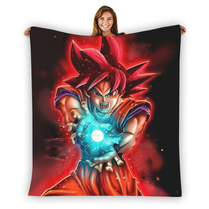 Awesome Red Hair Goku DBZ  Blanket