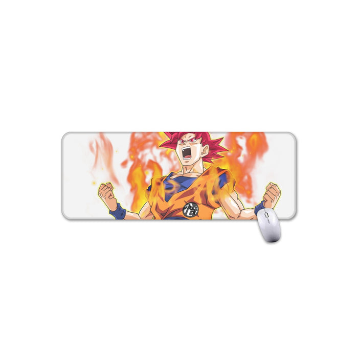 Awesome Goku Super Saiyan God Transformation DBZ Mouse Pad