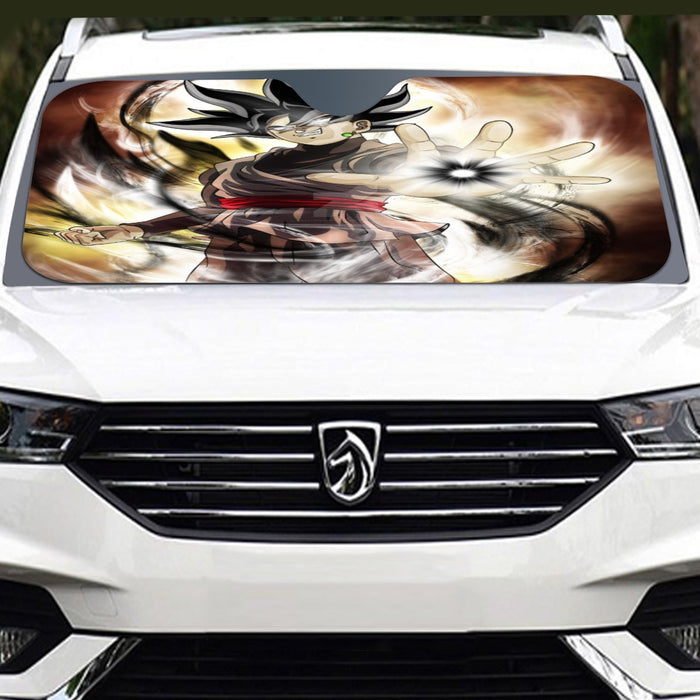 Dragon Ball Super Black Goku Black Hole Creation Windshield Sunshade