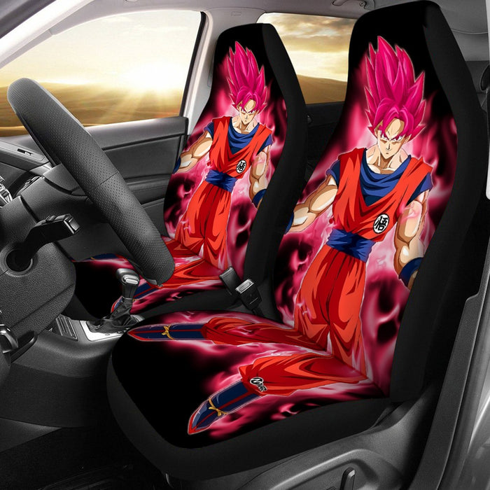 Dragon Ball Super Son Goku Red Kaioken Ultra Instinct Car Seat Cover