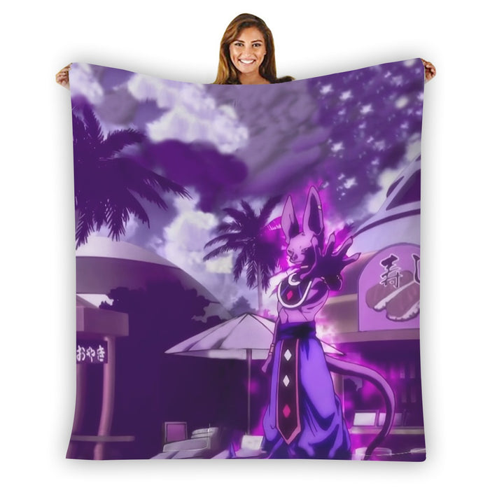 Dragon Ball Super God Of Destruction Dope Lord Beerus Blanket