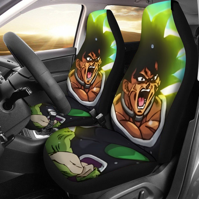 Dragon Ball Z Broly Wearing His Control Mechanism Car Seat Cover