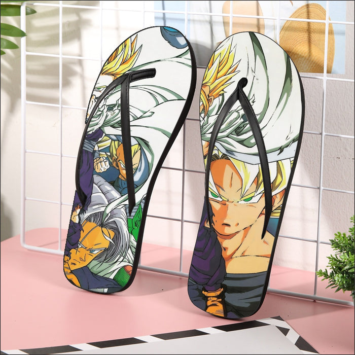 Dragon Ball Teen Gohan Super Saiyan Goku Vegeta Trunks Super Style Flip Flops