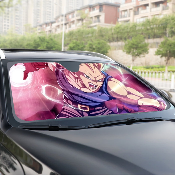 Dragon Ball Trunks SSJ3 Fan Artwork Full Print Style Windshield Sunshade